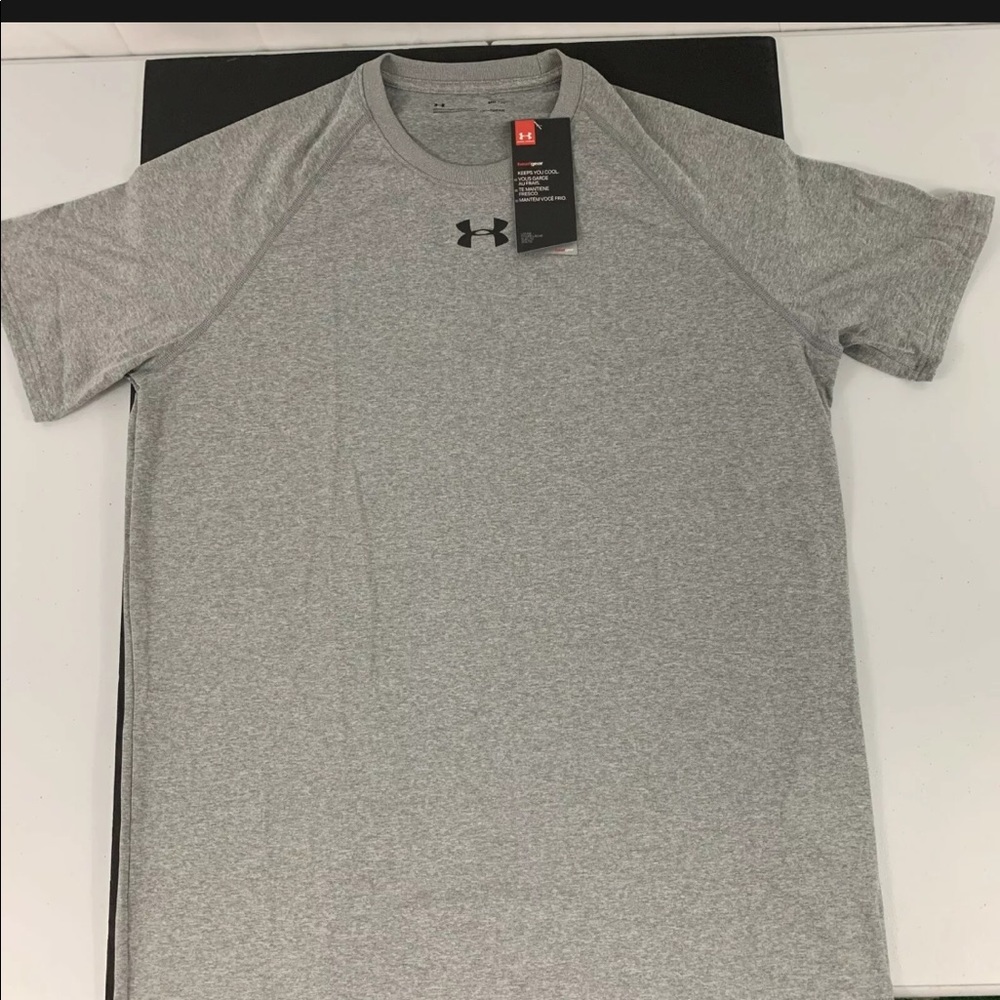 Under Armour Dri-Fri Locker Short Sleeve Tee Gray - Picture 2 of 5